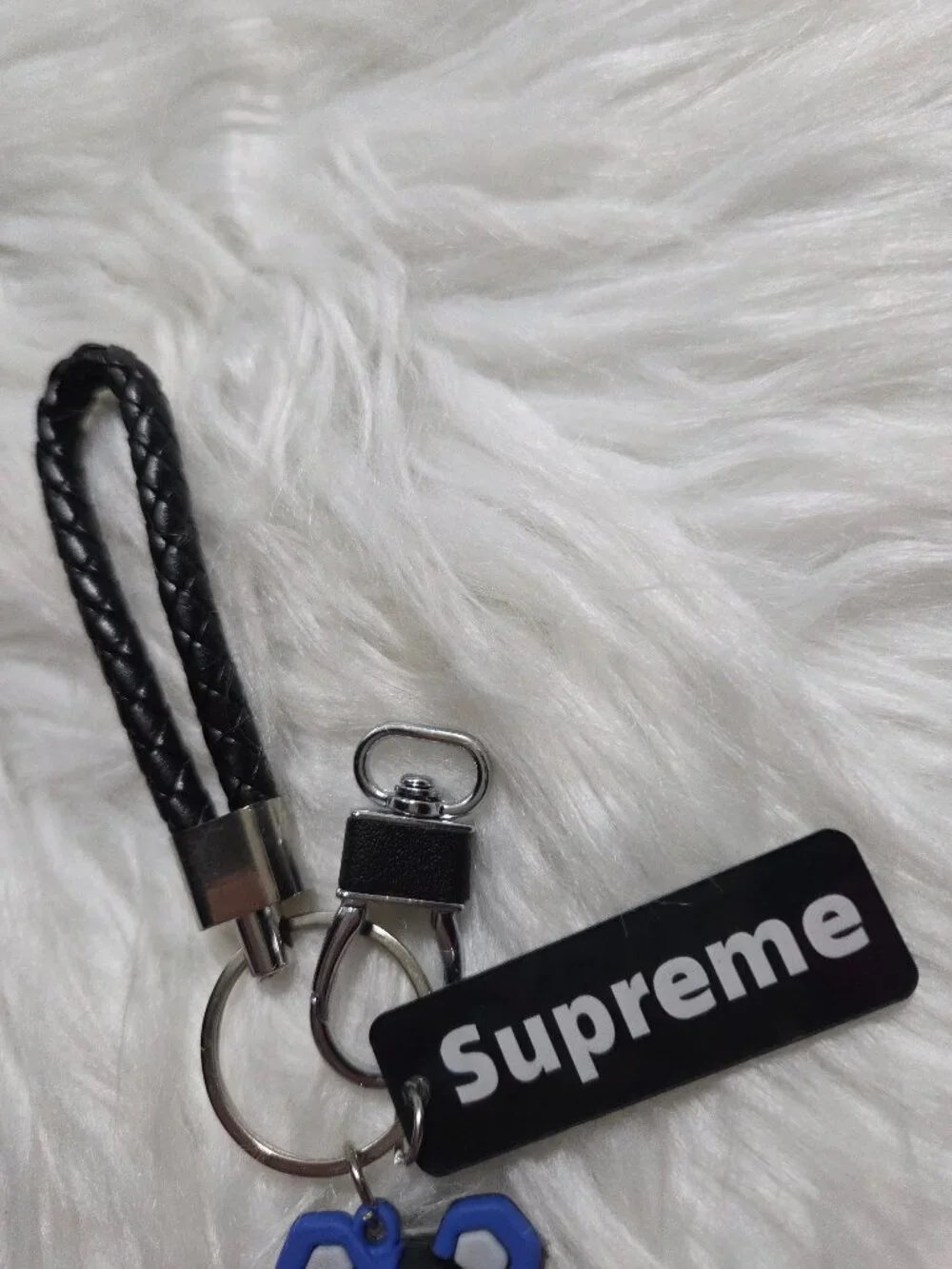 Cyborg Bear Design Keychain